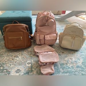 Diaper bag bundle NEW! Fawn Design and Itzy Ritzy! $325 for all accessories too!